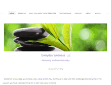 Tablet Screenshot of everydaywellnessforyou.com